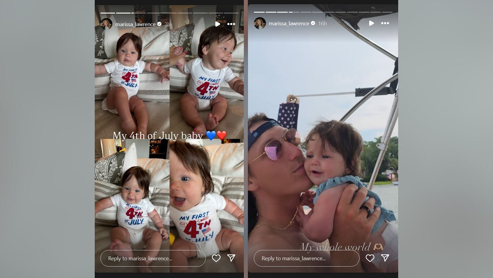 Marissa Lawrence turns daughter Shae into '4th of July baby' with adorable outfit (Image Credit: Marissa/IG)